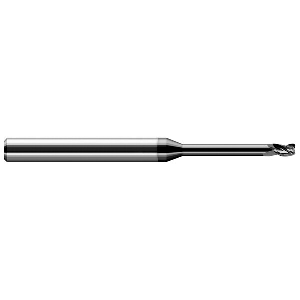 Harvey Tool Miniature End Mill-3 Flute-Corner Radius 0.0250" Cutter DIA x 0.0050" Radius x 0.0370" L of Cut 38325-C4 - main